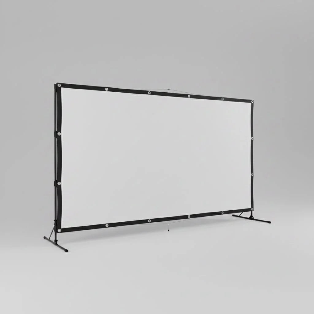 Projector Screen 120 Inch Foldable Fabric Tripod Mount