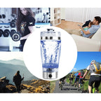Protein Shaker Bottle Motorized Vortex USB Rechargeable BPA-Free