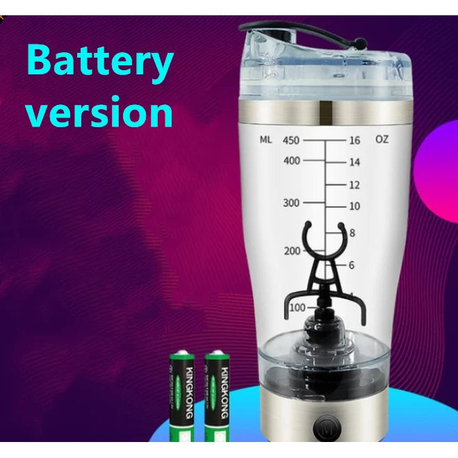 Protein Shaker Bottle Motorized Vortex USB Rechargeable BPA-Free