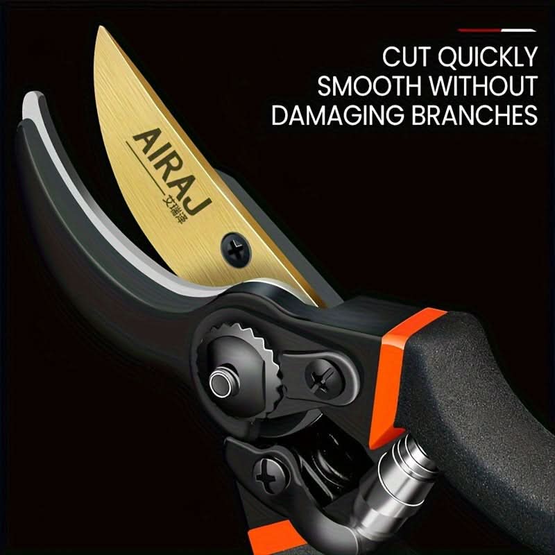 Pruning Shears Reinforced Steel Precision Blade Non-Slip Handle