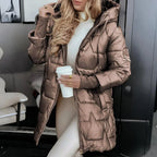 Puffer Jacket Hooded Quilted Roomy Fit