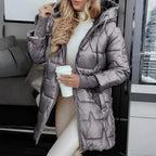 Puffer Jacket Hooded Quilted Roomy Fit