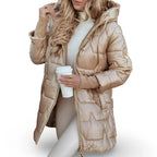 Puffer Jacket Hooded Quilted Roomy Fit
