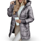 Puffer Jacket Hooded Quilted Roomy Fit