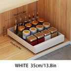 Pull-Out Cabinet Organizer Smooth-Glide Rust-Resistant Metal Space-Saving