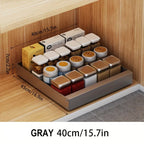 Pull-Out Cabinet Organizer Smooth-Glide Rust-Resistant Metal Space-Saving