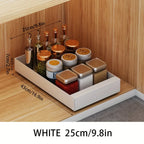 Pull-Out Cabinet Organizer Smooth-Glide Rust-Resistant Metal Space-Saving