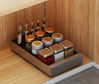 Pull-Out Cabinet Organizer Smooth-Glide Rust-Resistant Metal Space-Saving