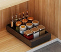 Pull-Out Cabinet Organizer Smooth-Glide Rust-Resistant Metal Space-Saving