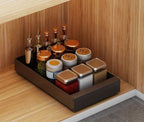 Pull-Out Cabinet Organizer Smooth-Glide Rust-Resistant Metal Space-Saving