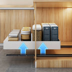 Pull-Out Cabinet Organizer Smooth-Glide Rust-Resistant Metal Space-Saving