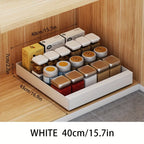 Pull-Out Cabinet Organizer Smooth-Glide Rust-Resistant Metal Space-Saving