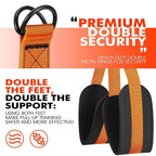 Pull-Up Assist Band Double-Foot Support & Reinforced Steel Hooks