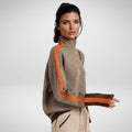 Pullover Sweater Wool Cashmere Blend Roll Neck