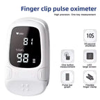 Pulse Oximeter Fingertip LED Rotating Screen