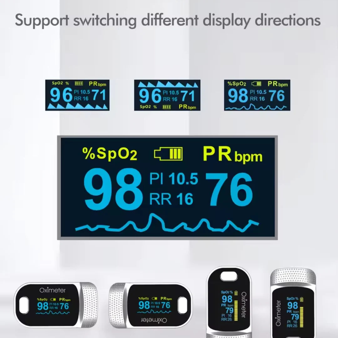 Pulse Oximeter OLED Four-Way Display SpO2 & Pulse