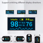 Pulse Oximeter OLED Rotating Display SpO2 Pulse & Respiration