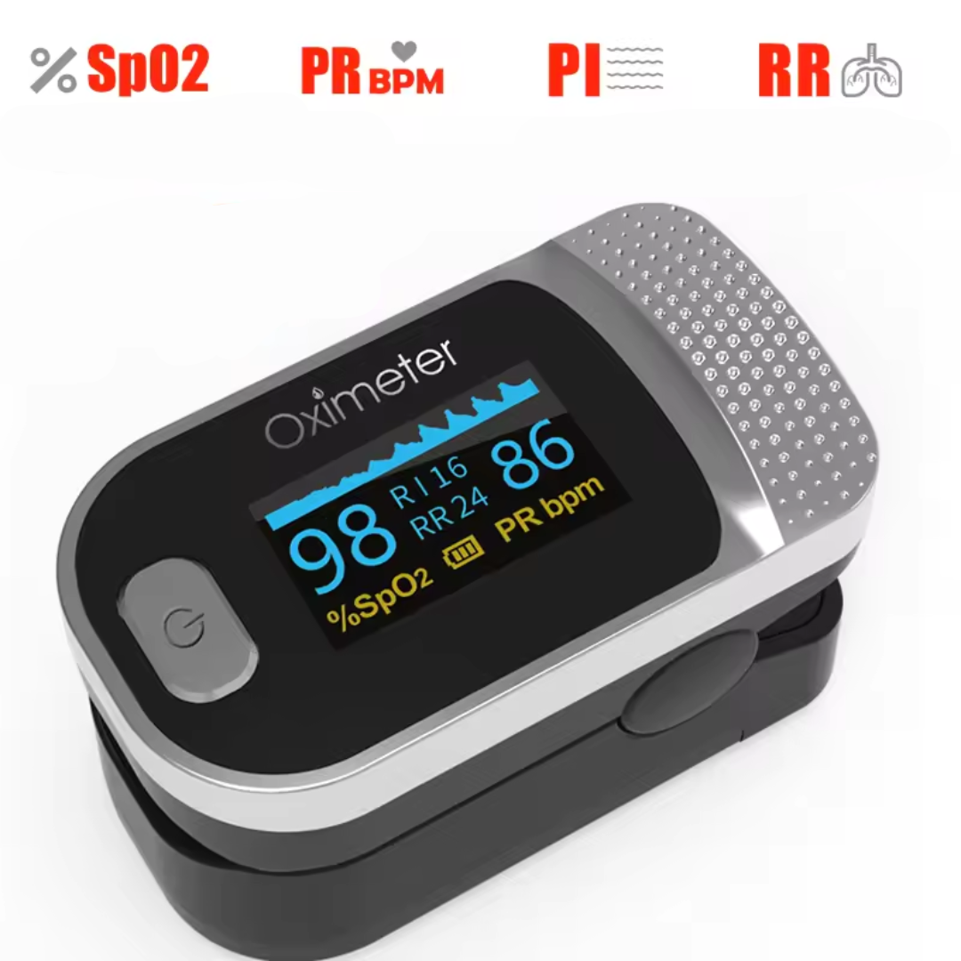 Pulse Oximeter OLED Rotating Display SpO2 Pulse & Respiration