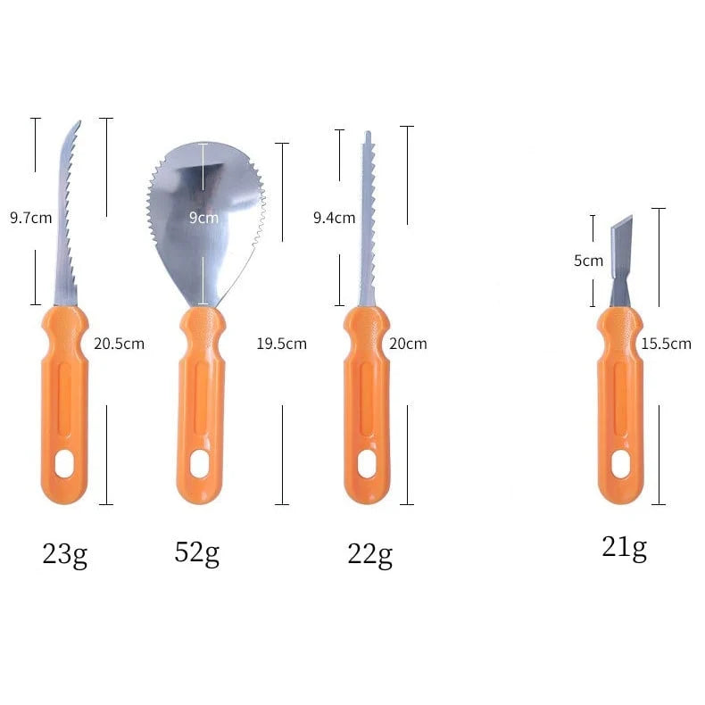 Pumpkin Carving Kit 7-Piece Stainless Steel Tools