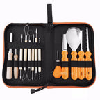 Pumpkin Carving Kit Stainless Steel Blades & Wooden Handles