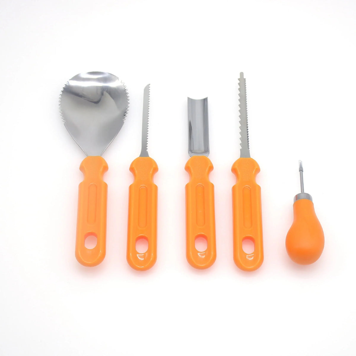 Pumpkin Carving Kit Stainless Steel Blades & Wooden Handles