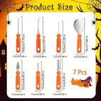 Pumpkin Carving Kit Stainless Steel Set of 7