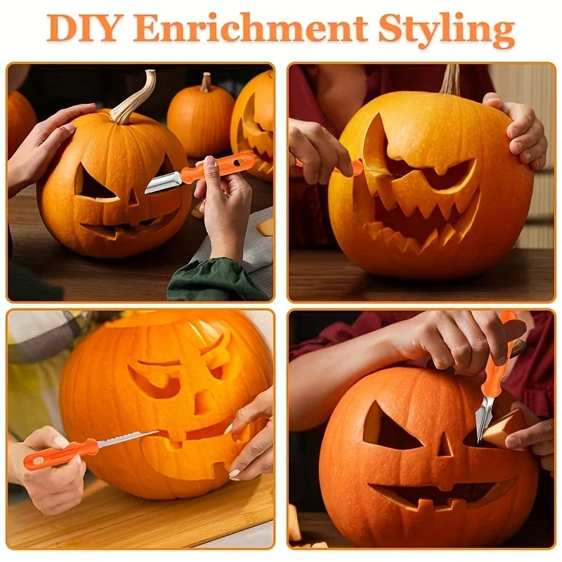 Pumpkin Carving Kit Stainless Steel Set of 7
