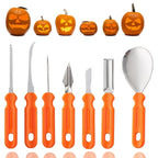 Pumpkin Carving Kit Stainless Steel Set of 7