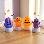 Pumpkin Decoration Menacing Face Non-Toxic Plastic