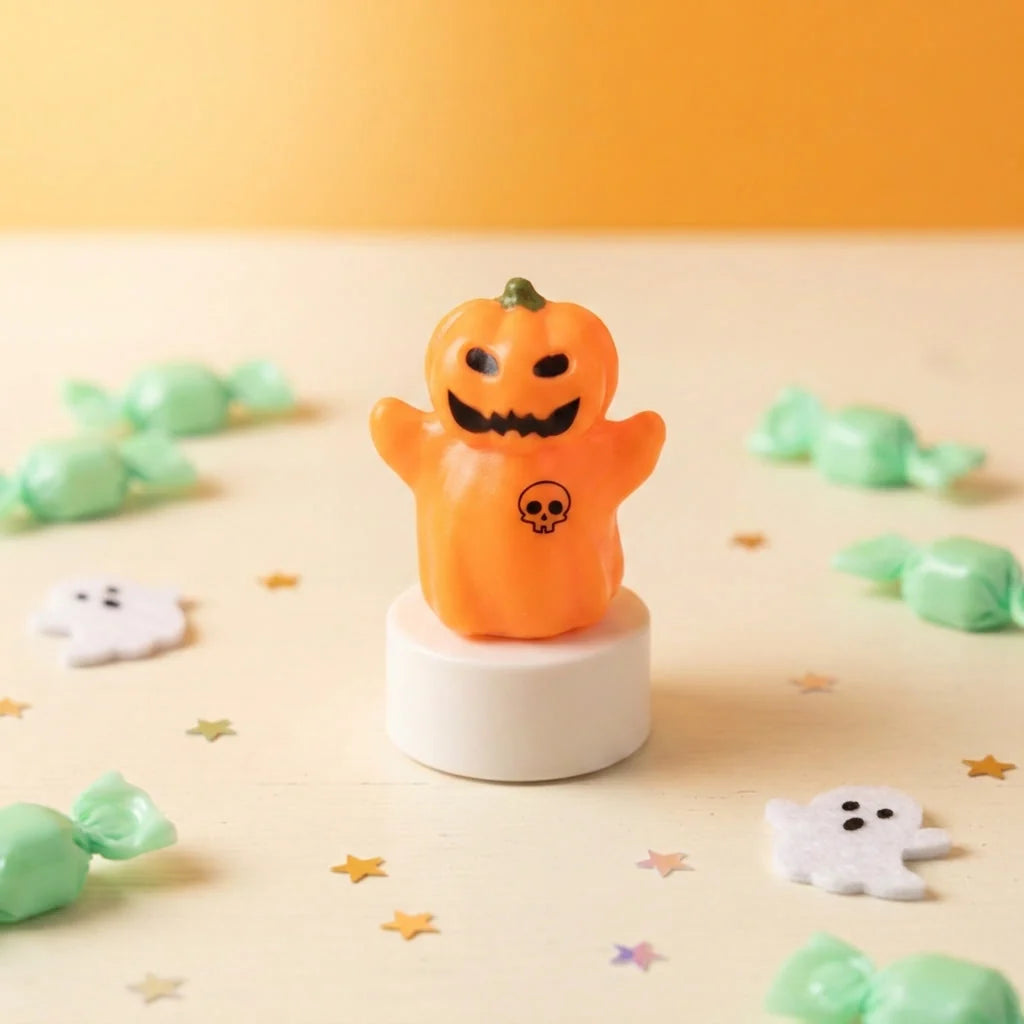 Pumpkin Decoration Menacing Face Non-Toxic Plastic