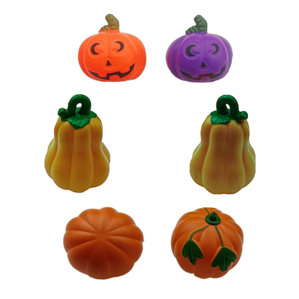 Pumpkin Decoration Orange & Purple Weather-Resistant