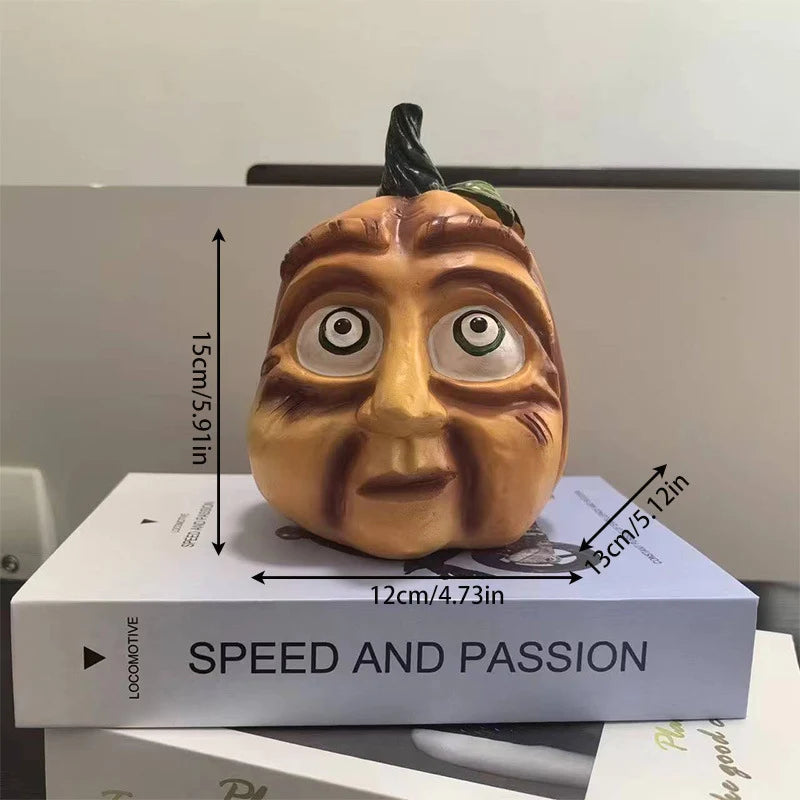 Pumpkin Figure Funny Face Weather-Resistant