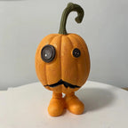 Pumpkin Figure Funny Face Weather-Resistant