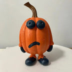 Pumpkin Figure Funny Face Weather-Resistant