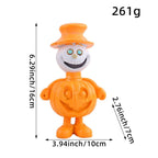 Pumpkin Figure Funny Face Weather-Resistant