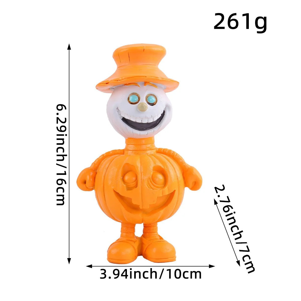 Pumpkin Figure Funny Face Weather-Resistant