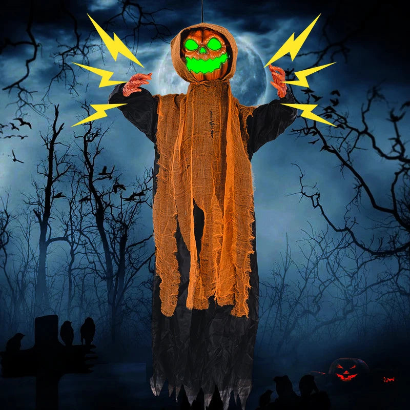 Pumpkin Ghost Decoration Animated LED Light & Motion