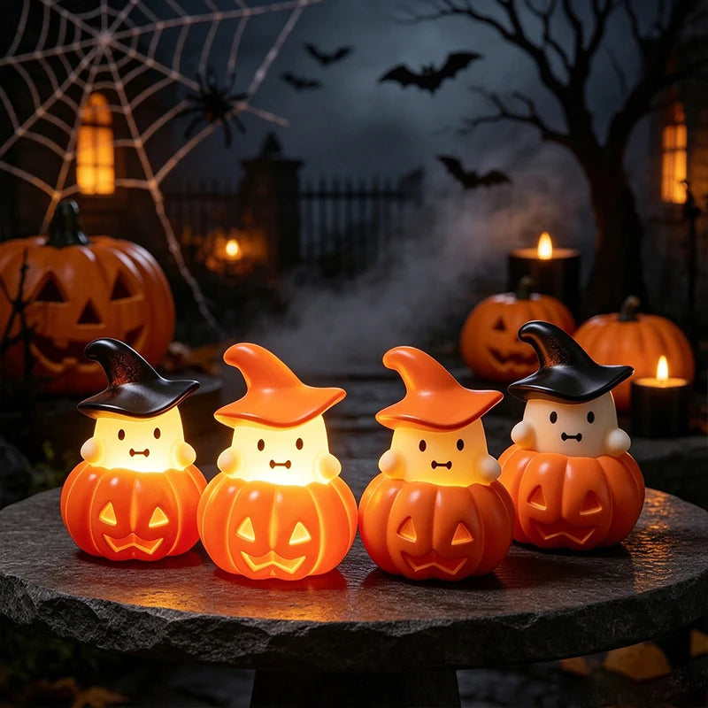Pumpkin Lamp Battery Operated Warm White LED