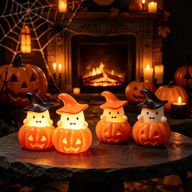 Pumpkin Lamp Battery Operated Warm White LED