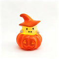 Pumpkin Lamp Battery-Operated Warm White Light Wizard Hat Design