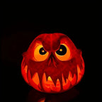Pumpkin Lantern Ceramic-Look Resin Shatterproof Tealight & LED Compatible