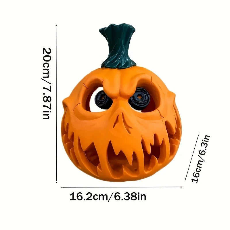 Pumpkin Lantern Ceramic-Look Resin Shatterproof Tealight & LED Compatible