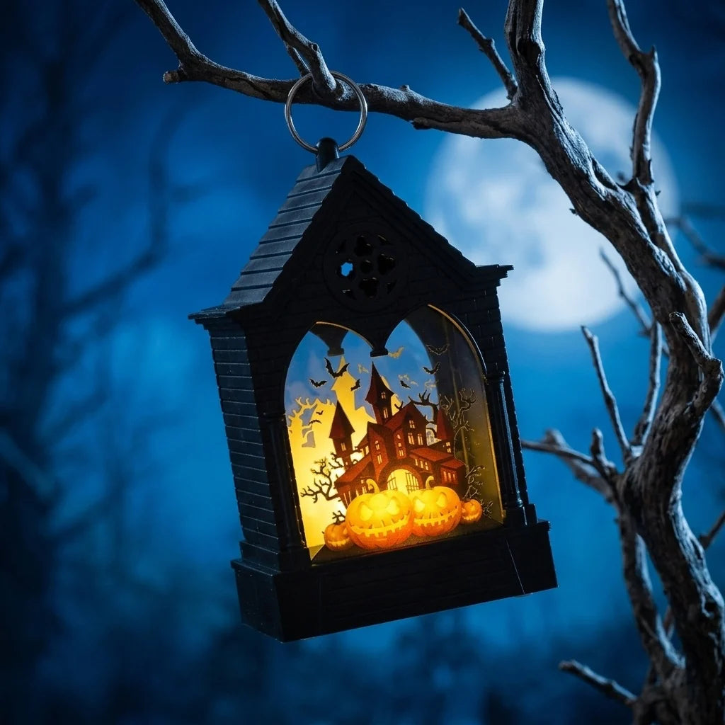 Pumpkin Lantern Flameless LED Eco-Friendly Plastic Indoor & Outdoor