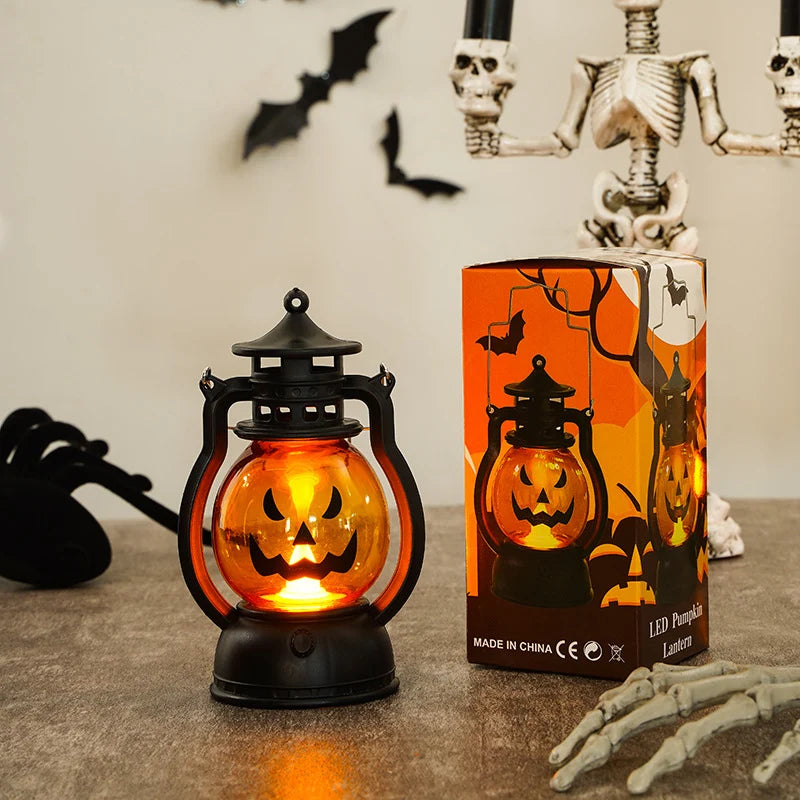 Pumpkin Lantern Flickering LED Battery-Operated
