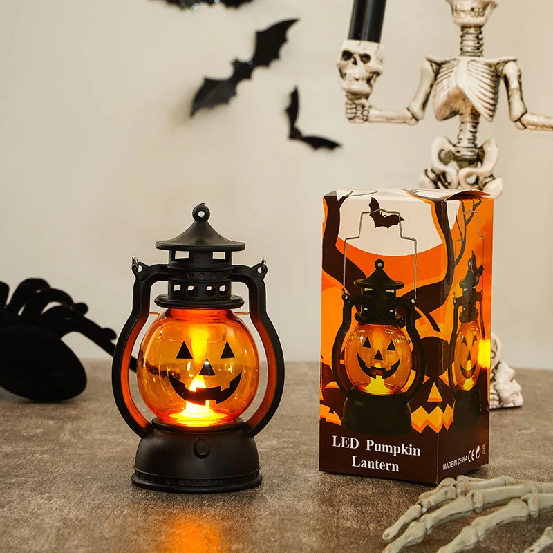 Pumpkin Lantern Flickering LED Battery-Operated