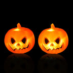Pumpkin Lantern Flickering LED Battery-Operated Indoor & Outdoor