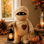 Pumpkin Lantern Handcrafted Rustic LED Compatible