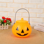 Pumpkin Lantern LED Flame-Free Portable Handle