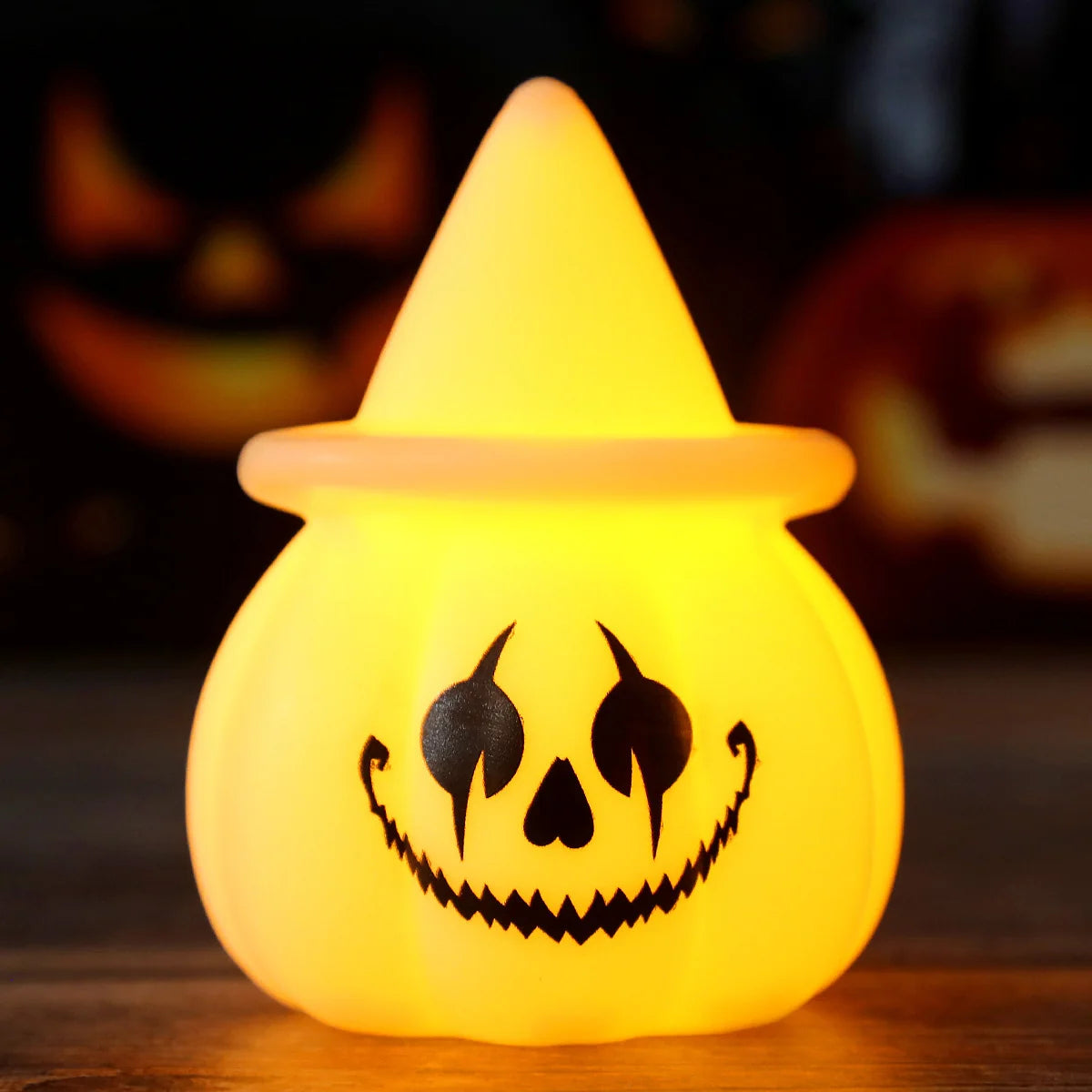 Pumpkin Light Jack-O-Lantern Gentle LED Portable