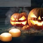 Pumpkin Lights Flameless Flickering LED Remote & Timer